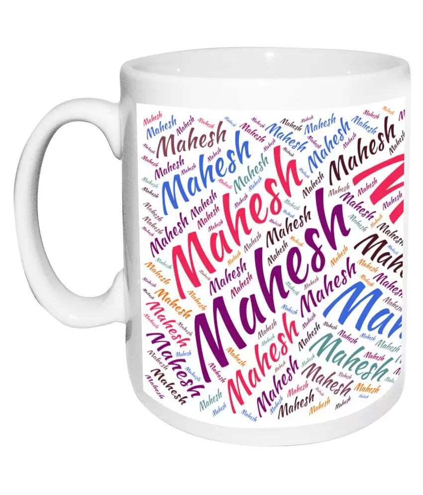 Mahesh Name white MugBirthday & Anniversary Gift: Buy Online at ...