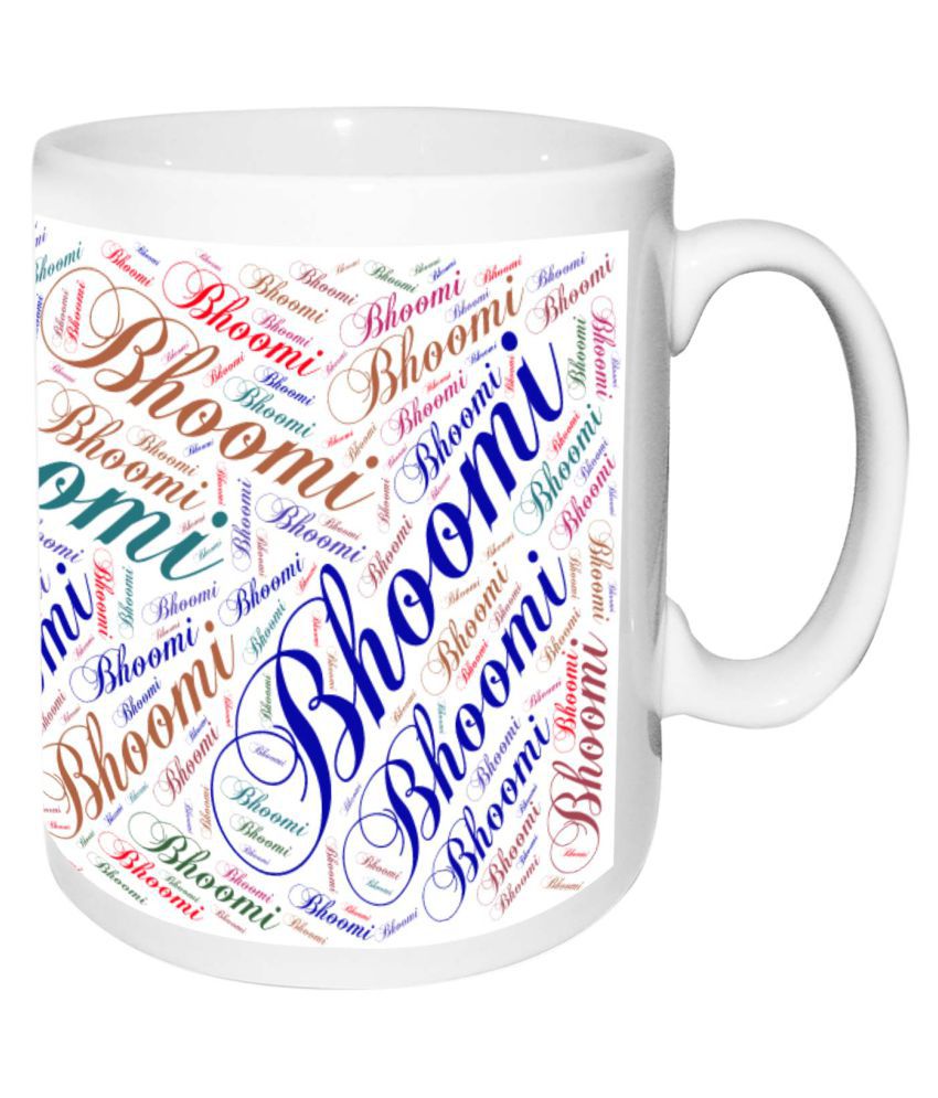 Bhoomi Name white MugBirthday & Anniversary Gift: Buy Online at ...