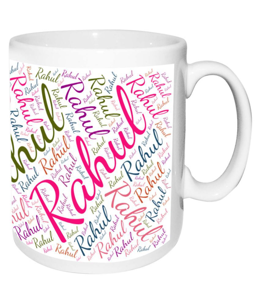 Rahul Name white MugBirthday & Anniversary Gift: Buy Online at Best Price in  India - Snapdeal