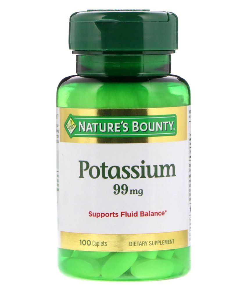 Nature's Bounty Potassium, 99 mg 100 no.s Multivitamins Tablets Buy