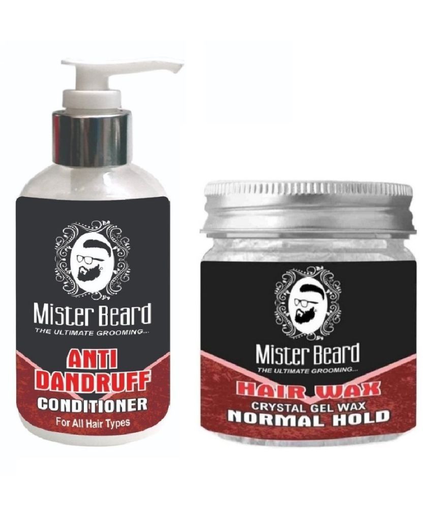 MISTER BEARD Anti Dandruff Conditioner 200ml WITH Normal Hold Hair Wax