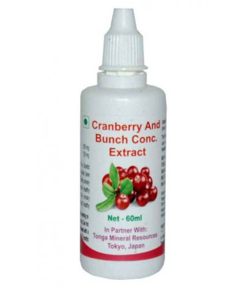 Tonga Herbs Cranberry And Bunch Conc. Extract Drops 60 ml Minerals Syrup