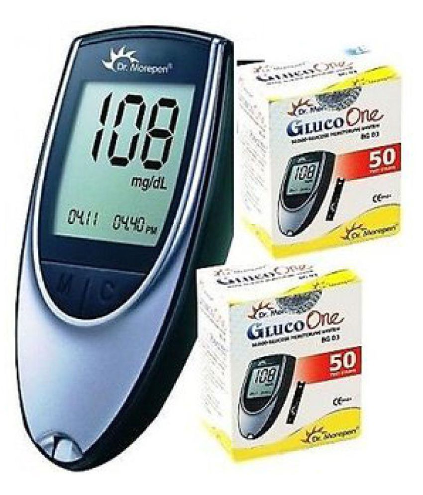 DR Morepen BG03 Blood with 100 Test Strips Buy Online at