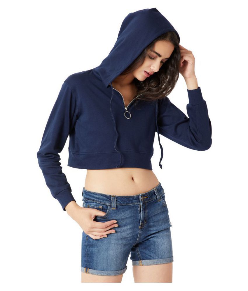     			Miss Chase Cotton Navy Hooded Sweatshirt