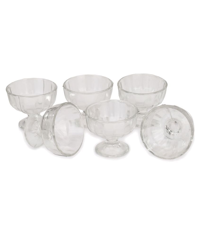     			Afast Glass Bowl Set, Transparent, Pack Of 6, 90 ml