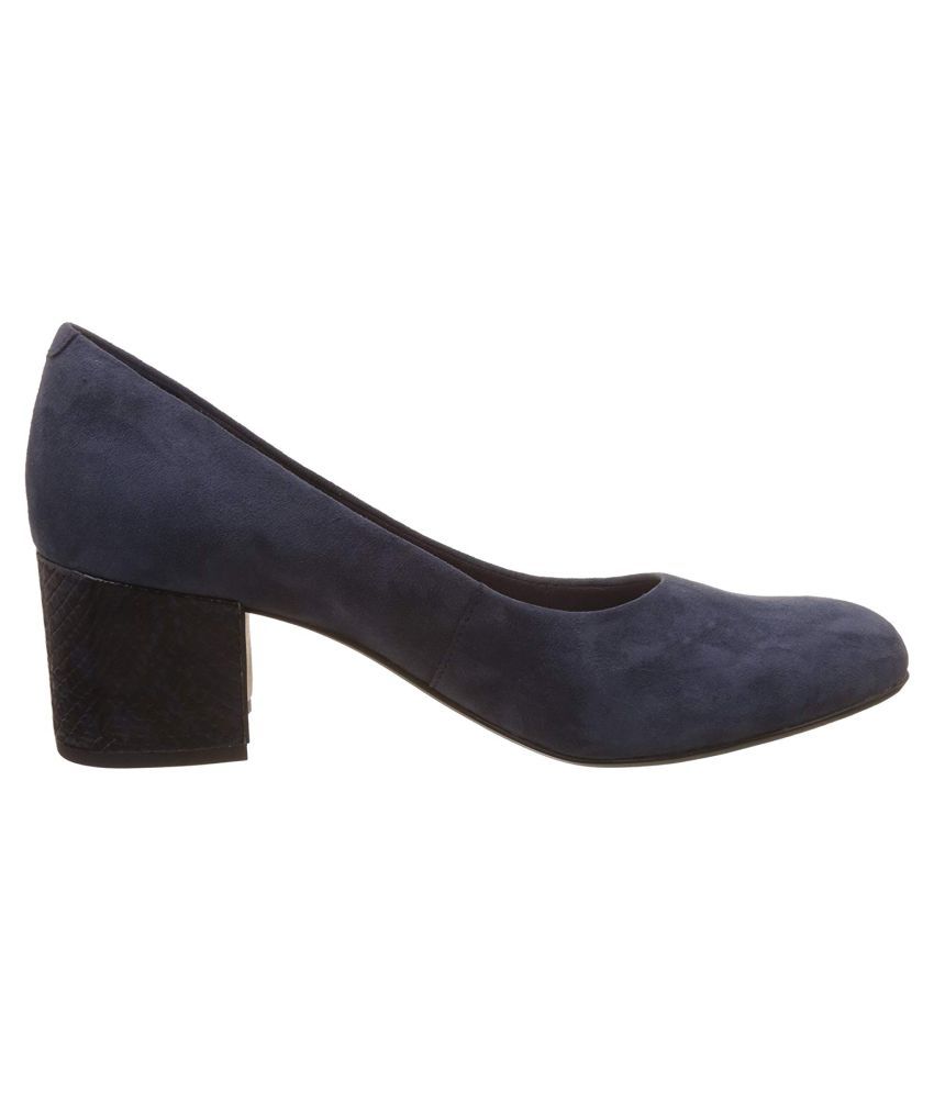 clarks heels blue