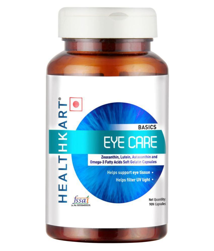 HealthKart Eye Care, with Zeaxanthin, Lutein, Astaxanthin & Omega 3