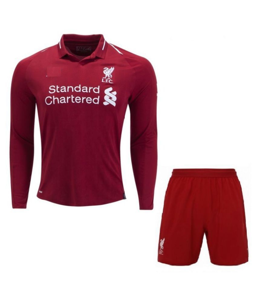 Liverpool Home Long-Sleeve Jersey With Shorts 2018-2019 ...