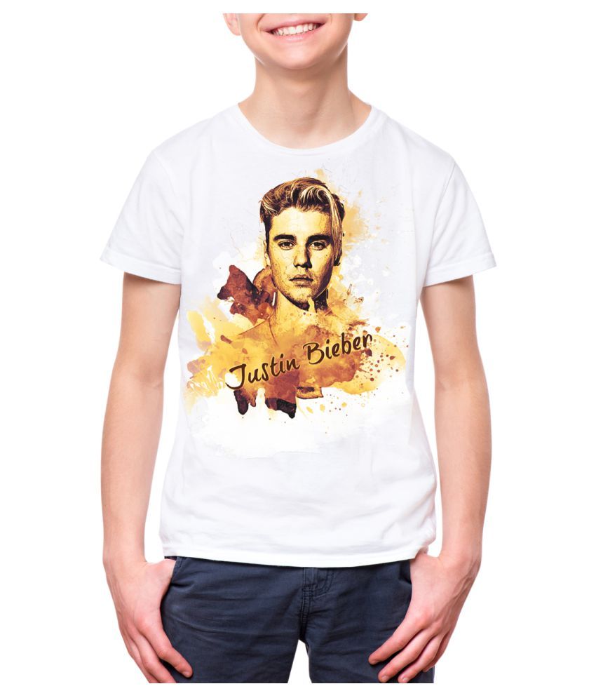 justin bieber printed t shirt