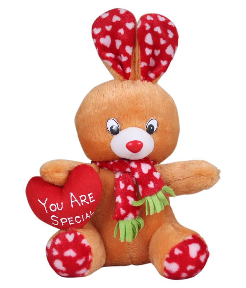     			Tickles Adorable Brown Rabbit with You are Special Heart Plush Animal Soft Toy for Kids (Size: 25 cm)