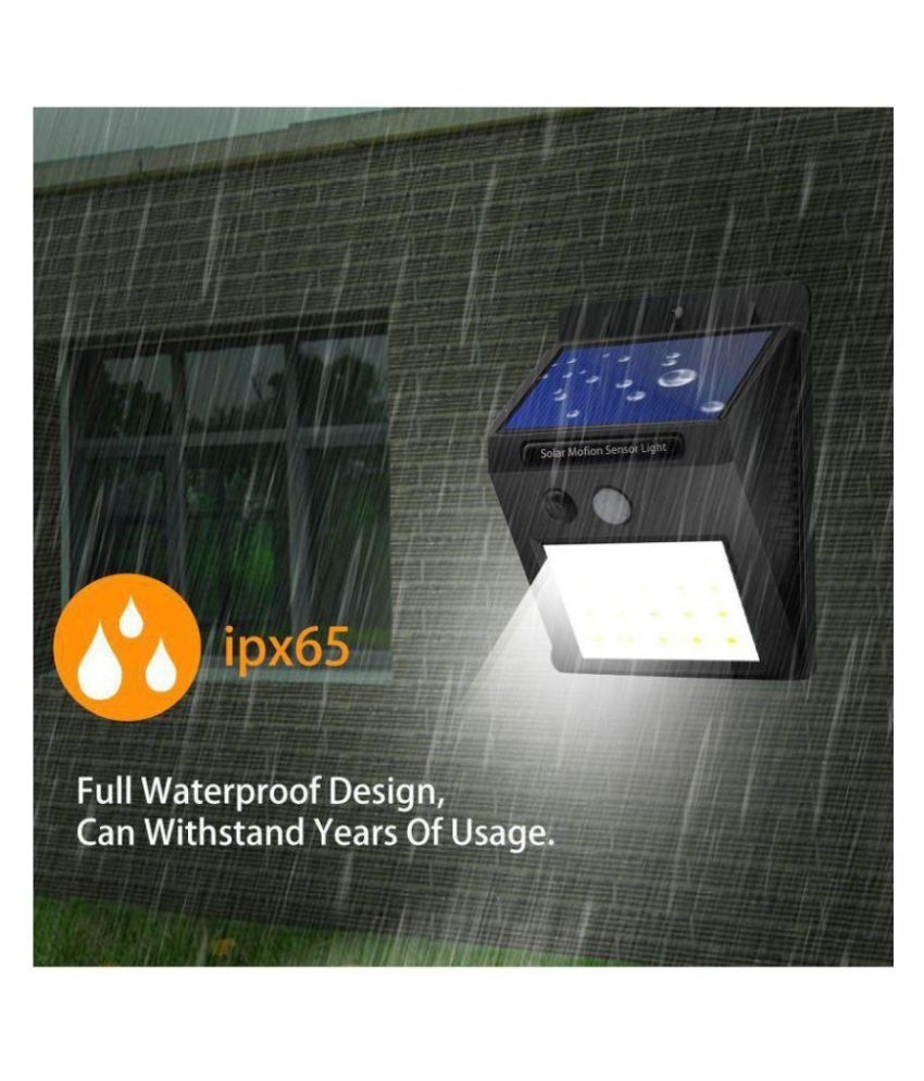 Vnex 4w Solar Outdoor Wall Light Pack Of 1