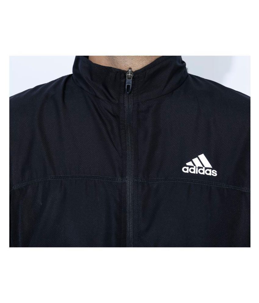 adidas black tracksuit top