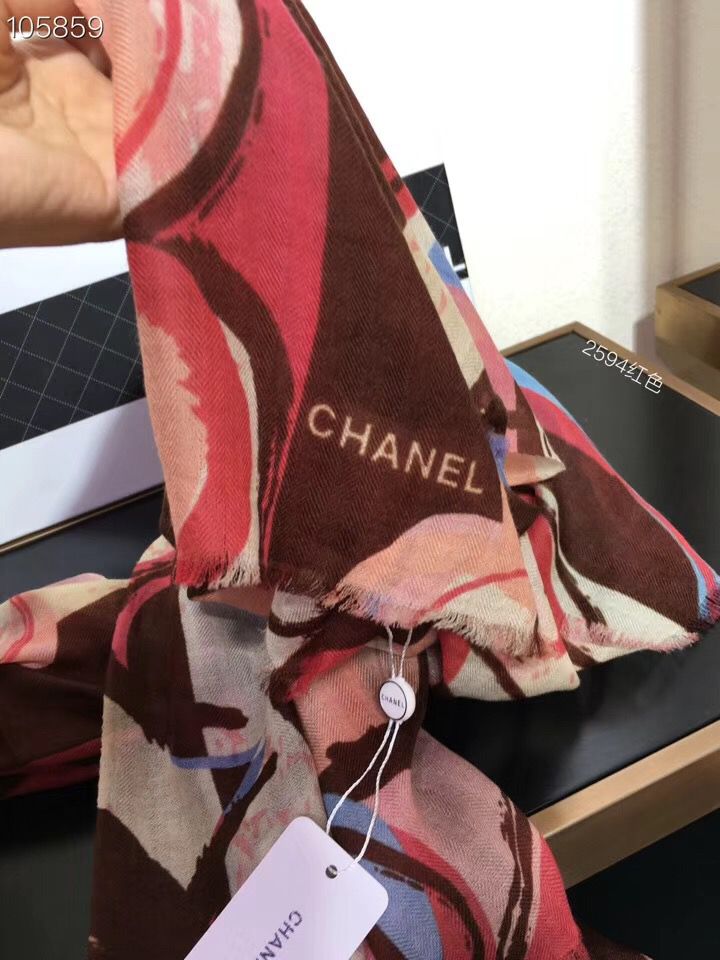 CHANEL 101% cashmere classic camellia print scarf: Buy Online at Low Price  in India - Snapdeal