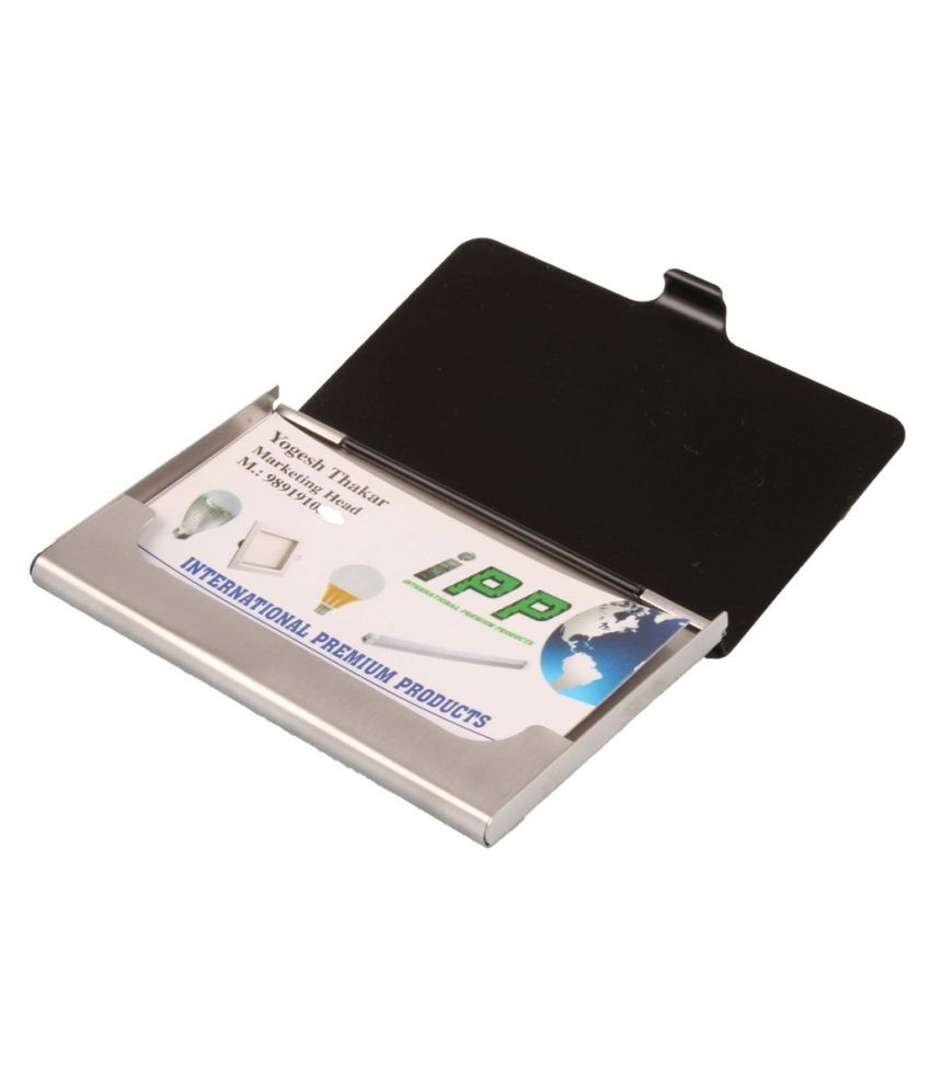 Steel Card Holder , Pan / ID Card Holder, Money Card Holder Buy Online