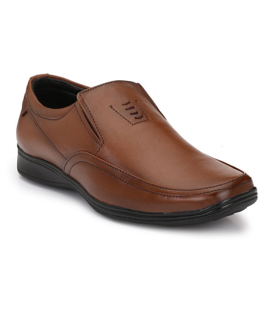 Eego Italy Genuine Leather Brown Formal Shoes Price in