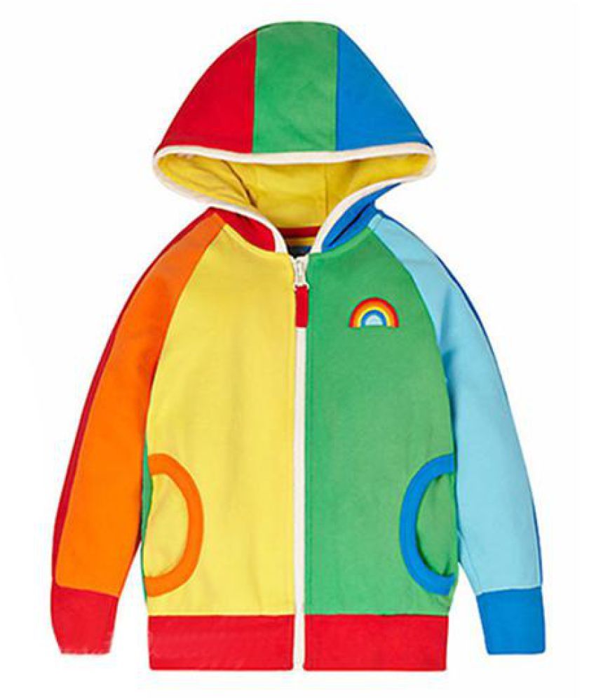 rainbow jacket girl