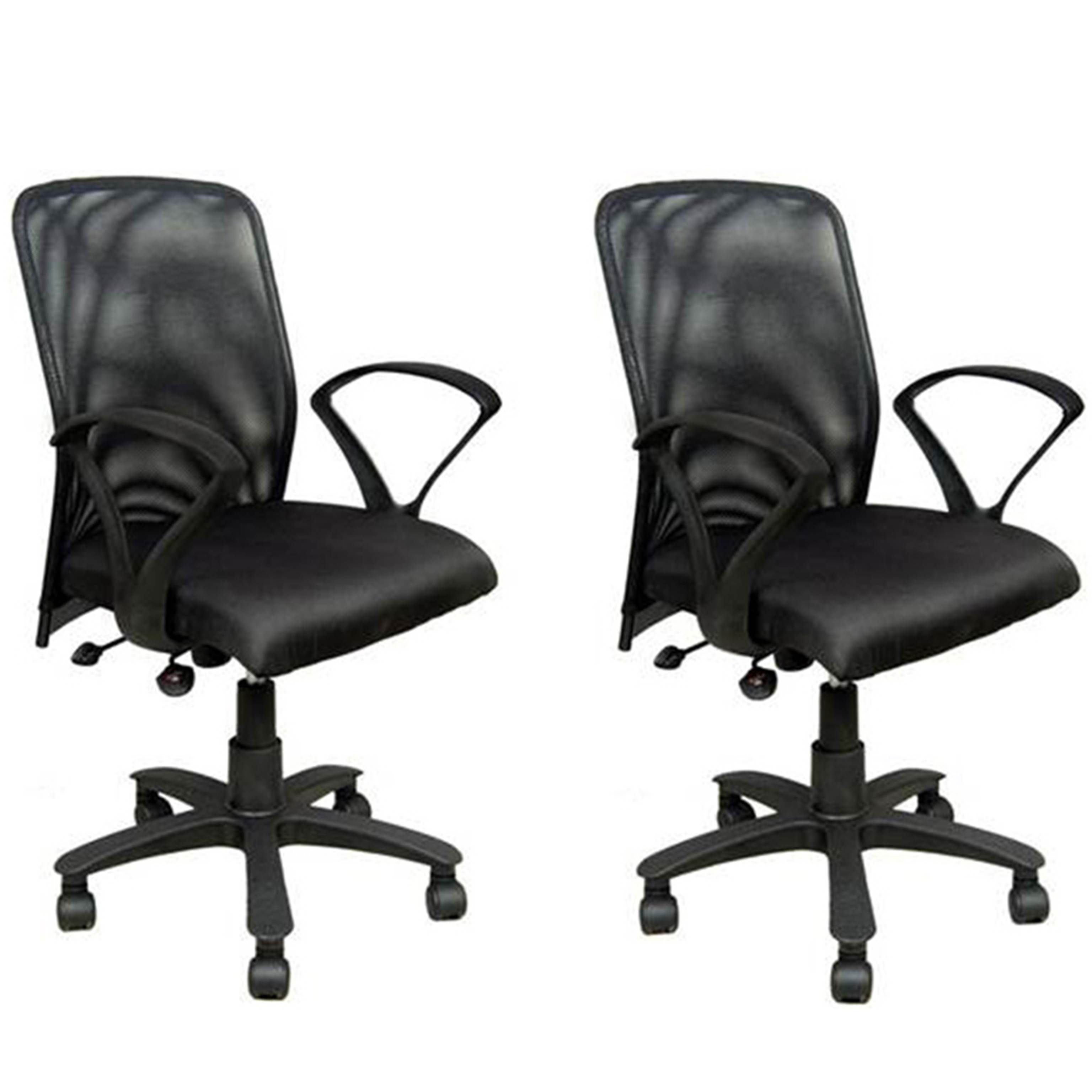 Nice Goods Black Office Chair Combo Of 2