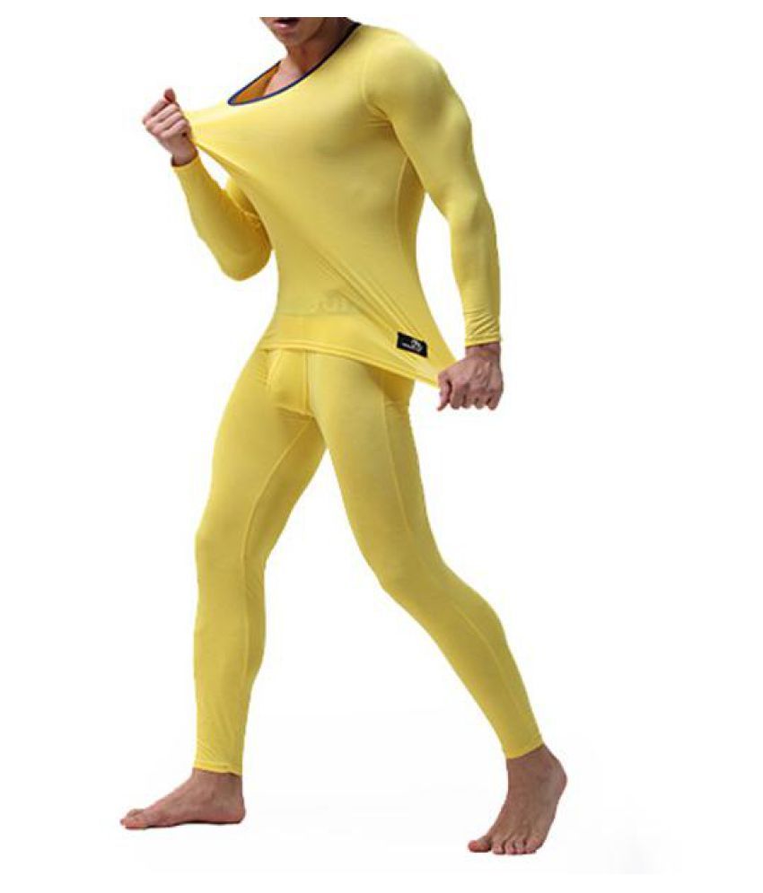 Casual O Neck Slim Modal Keep Warm in Winter Outdoor Thermal Underwear