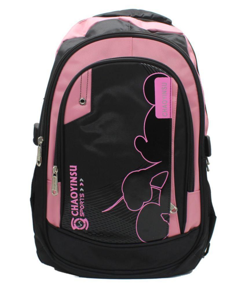 Trendy Pink Synthetic School Bag: Buy Online at Best Price in India