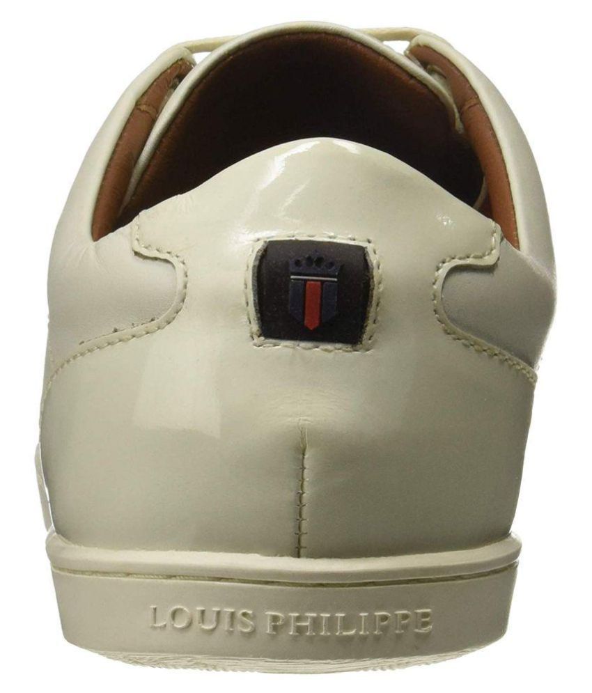 louis philippe white casual shoes