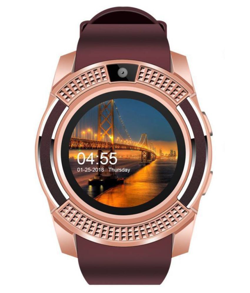 smart watch v8 gold