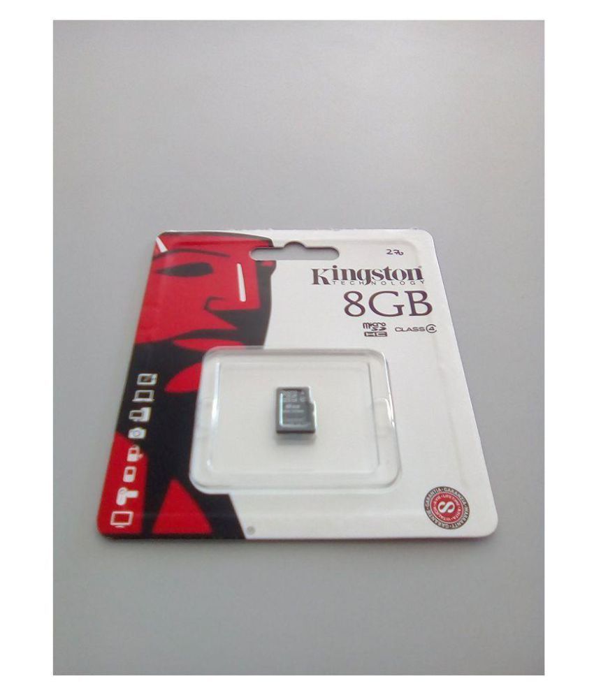 Kingston 8 GB Class 4 Memory Card Memory Cards Online at Low Prices Snapdeal India