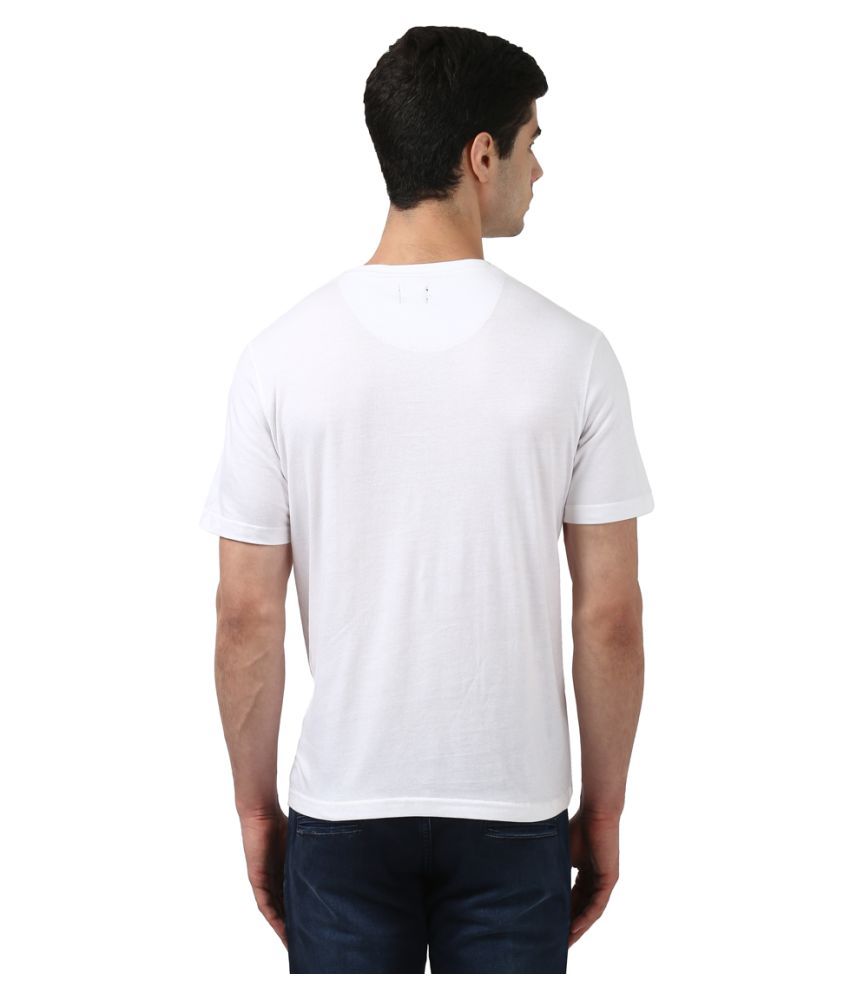 Park Avenue White Half Sleeve T-Shirt - Buy Park Avenue White Half ...