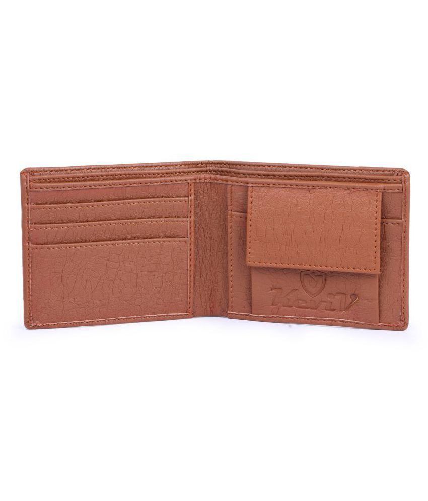     			Keviv - Tan Leather Men's Regular Wallet ( Pack of 1 )