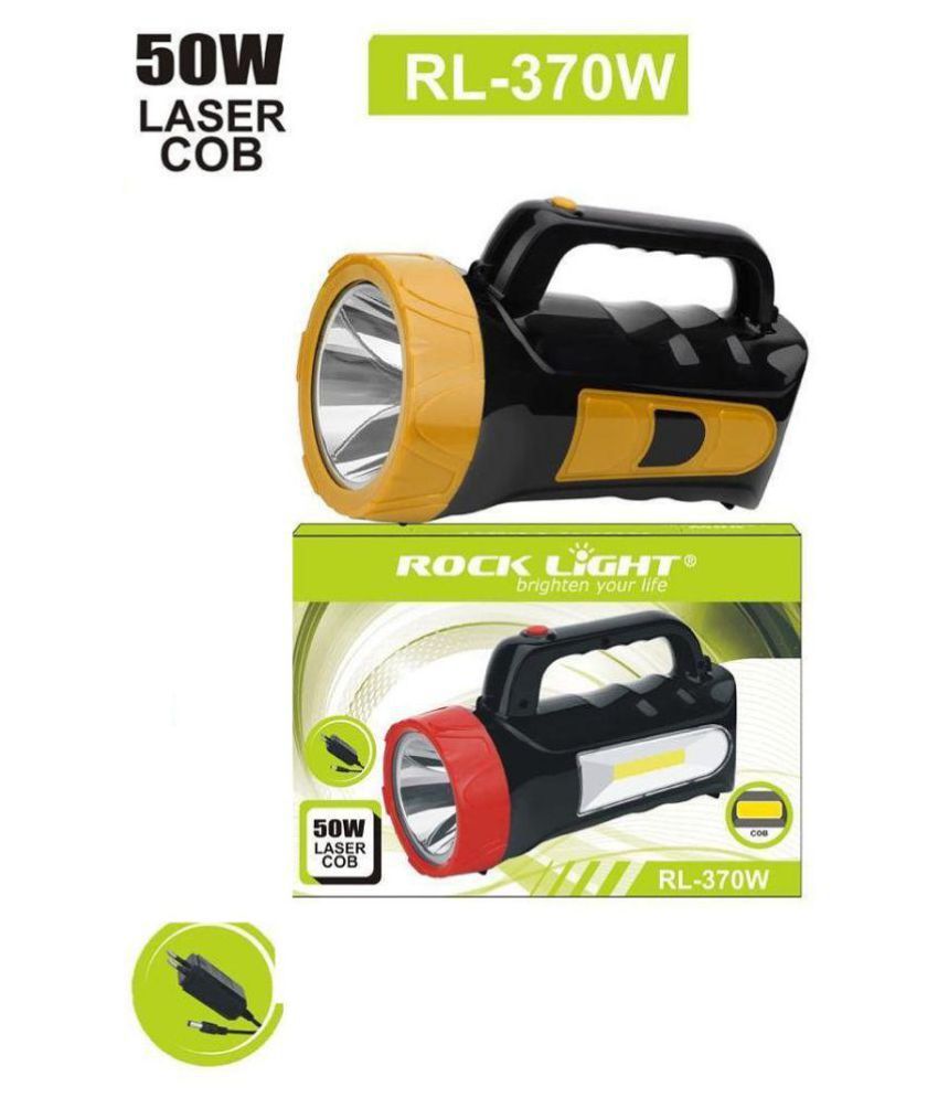     			Rock Light Above 50W Flashlight Torch RL-370WC 50W LASER And COB Emergency - Pack of 1
