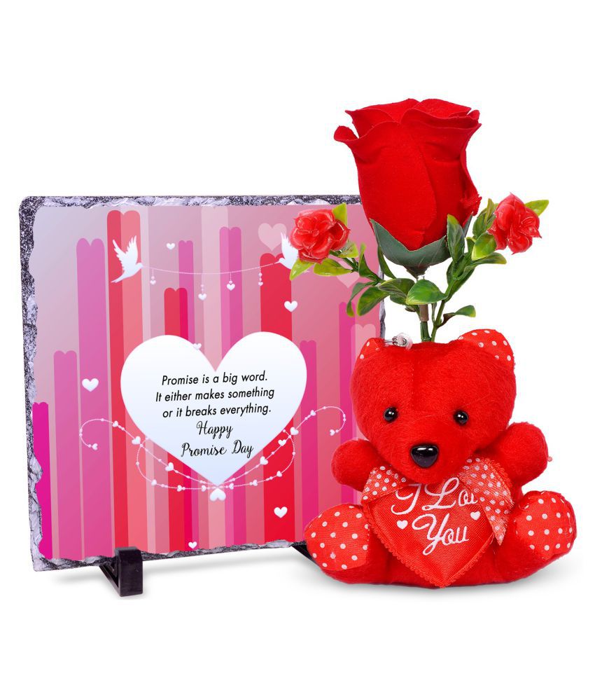 Promise is a big word Happy Promise Day Valentines Day Rock Tile ...