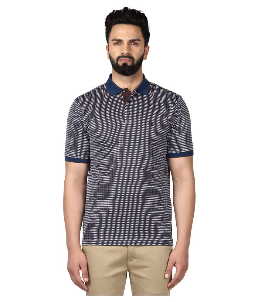 Raymond Blue Regular Fit Polo T Shirt - Buy Raymond Blue Regular Fit ...