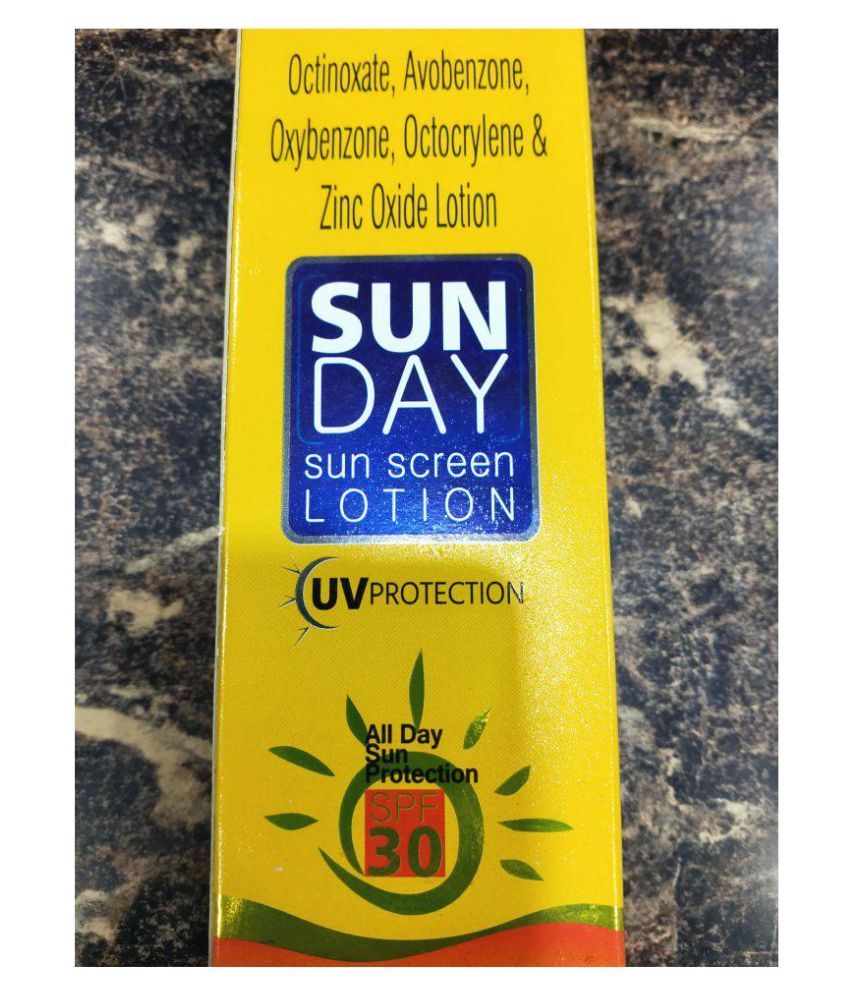 sun day sun screen lotion