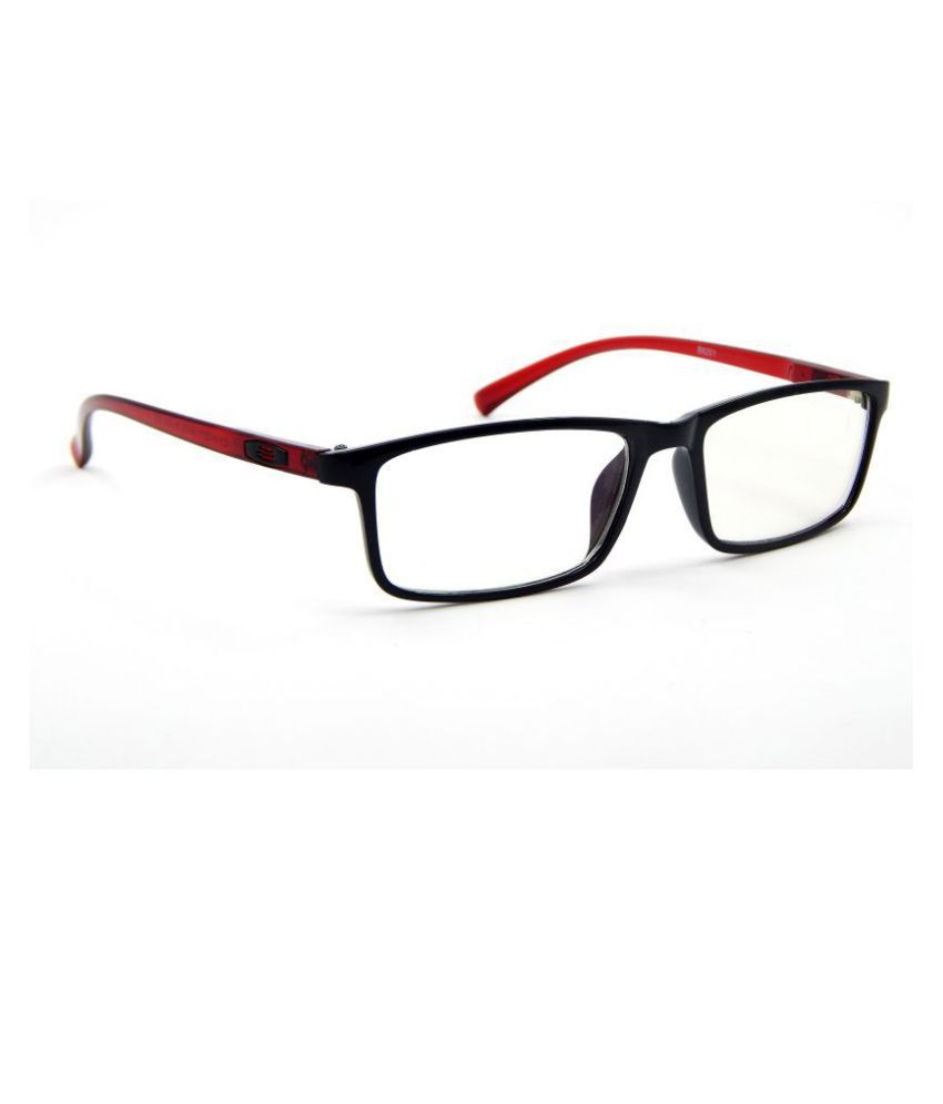 Els Red Rectangle Spectacle Frame B8201 - Buy Els Red Rectangle ...