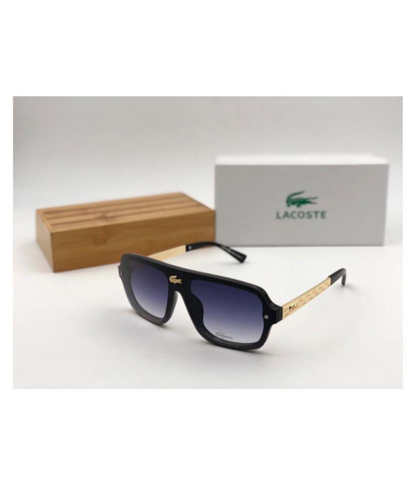 lacoste sunglasses black and gold 
