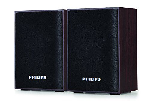     			Philips SPA-30 2.0 Wooden Sound Box Speakers Black For Laptop,Desktop, TV&AV