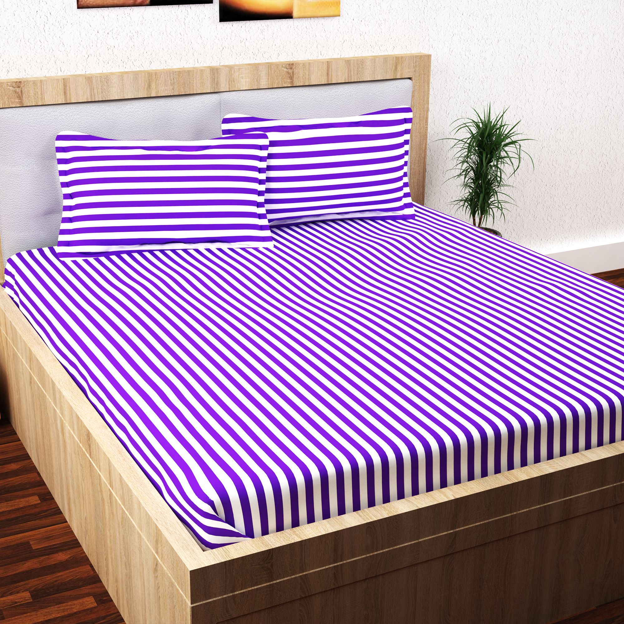 StoryHome Cotton Double Bedsheet with 2 Pillow Covers Buy StoryHome