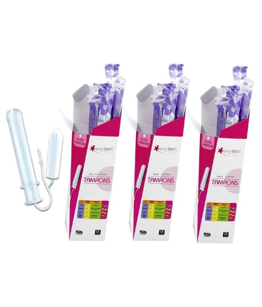 Everteen Light Tampons 24 Light Pack of 3 Buy Everteen Light Tampons 24 Light Pack of 3 at Best