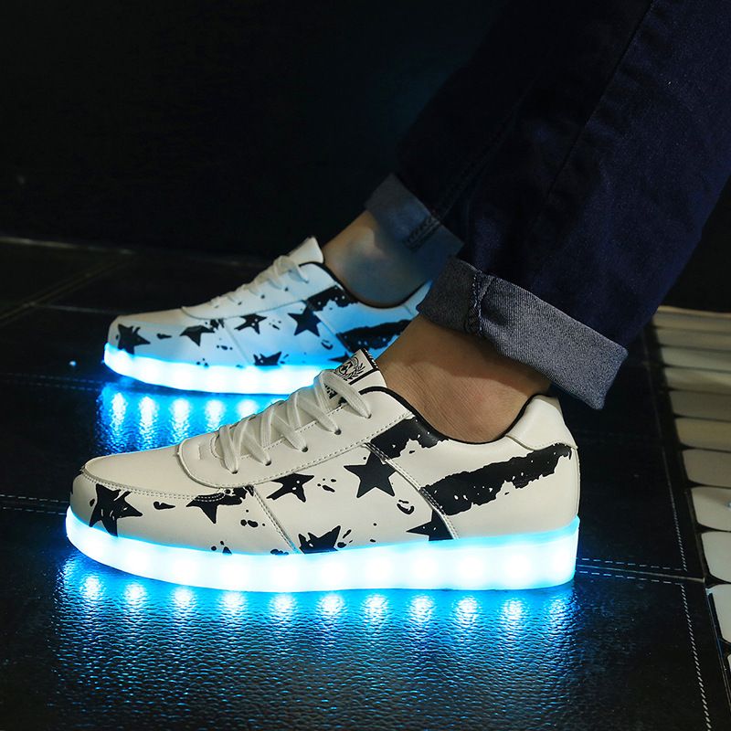 Mr.SHOES 888 LED White/Black 11 Color Luminous Shoe 2019