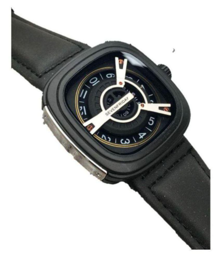 7 friday sevenfriday Leather Analog Men's Watch Buy 7 friday