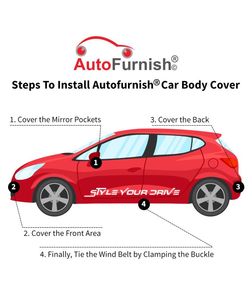 Autofurnish Premium Grey Car Body Cover For Honda Wrv Grey Buy