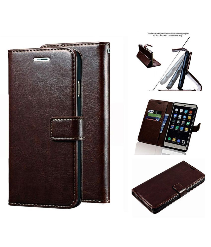 Samsung Galaxy A7 2016 Flip Cover by Designer Hub Brown