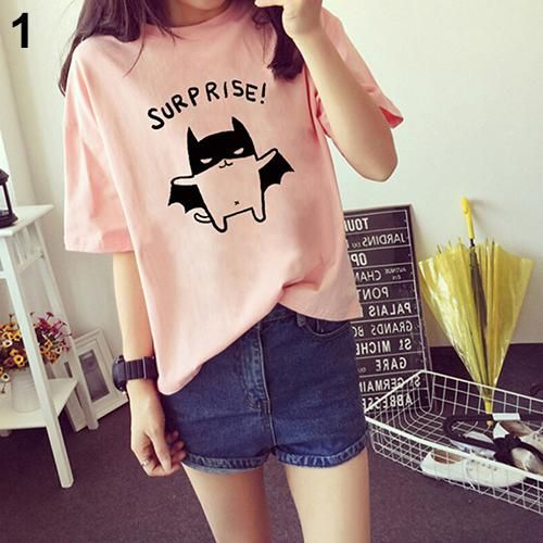 Shirt Short Sleeve Blouse Tops Tee 