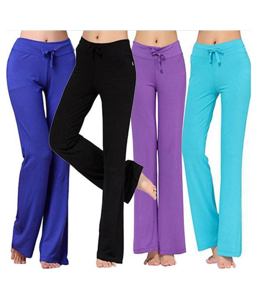 Women's Fashion Modal Comfortable Yoga Gym Sports Square Dance Long ...