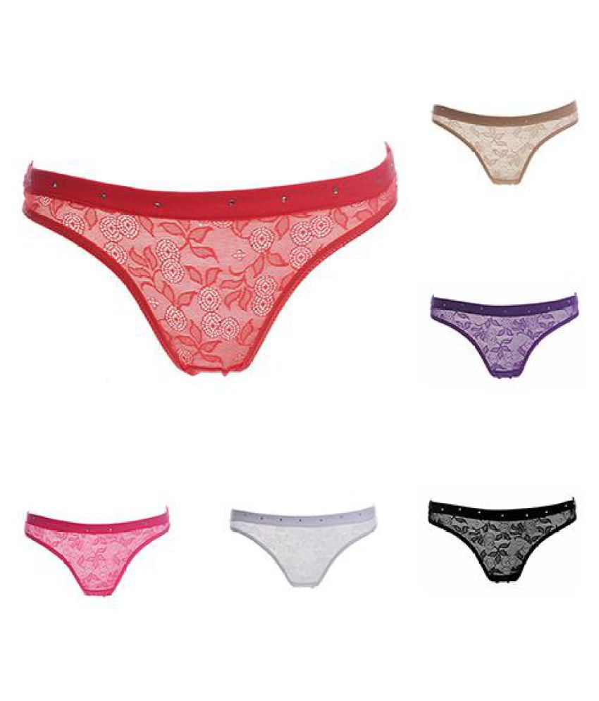 Buy Women's Sexy Erotic Sheer Floral Lace G-String Low Rise Thongs ...