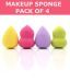 Beauty Blender Makeup Sponge Assorted Colors Pack of 4