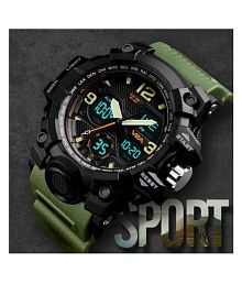 V2A - Olive Resin Analog-Digital Men's Watch