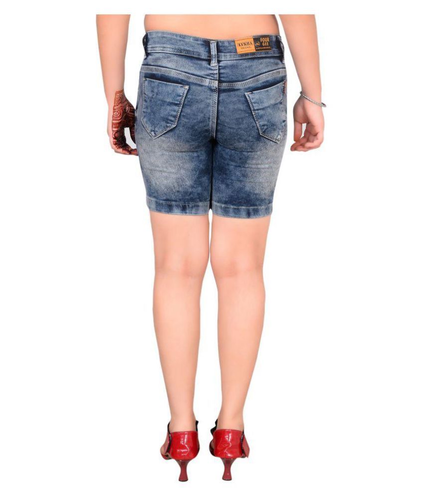 Women's Faux Denim Skort with Pockets | Activewear Skort