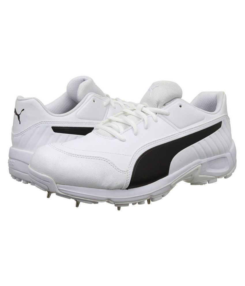 Puma White Cricket Shoes Buy Puma White Cricket Shoes Online at Best