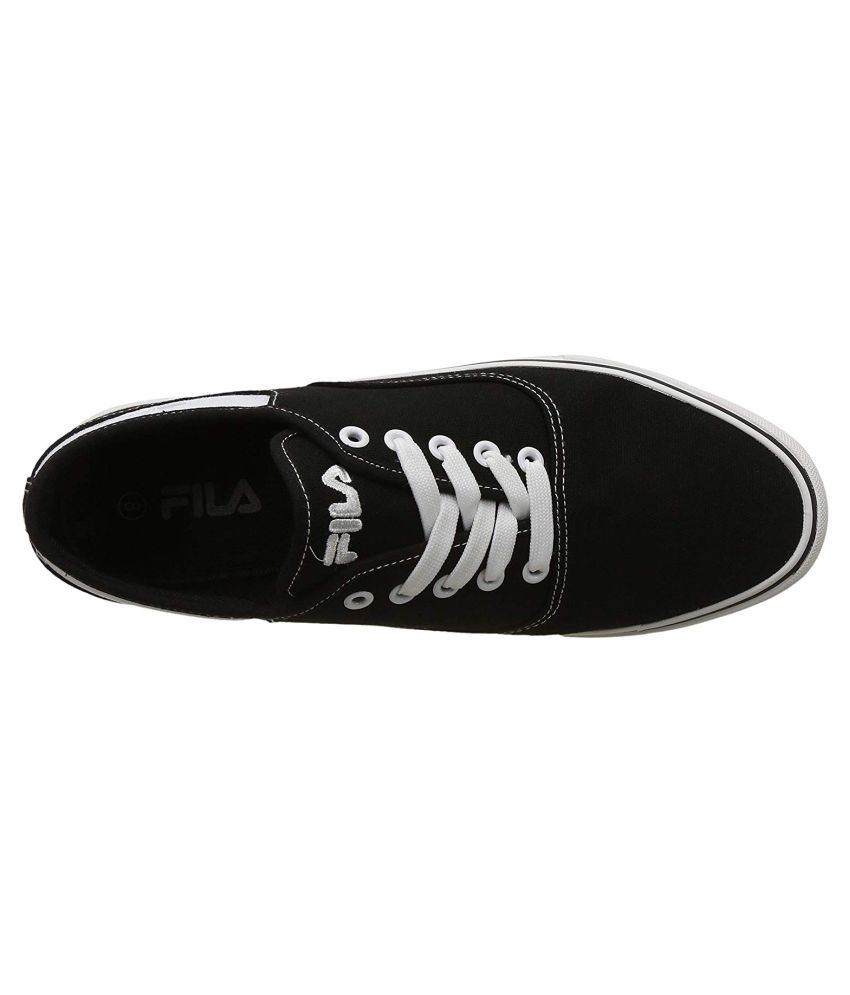 fila black casual shoes