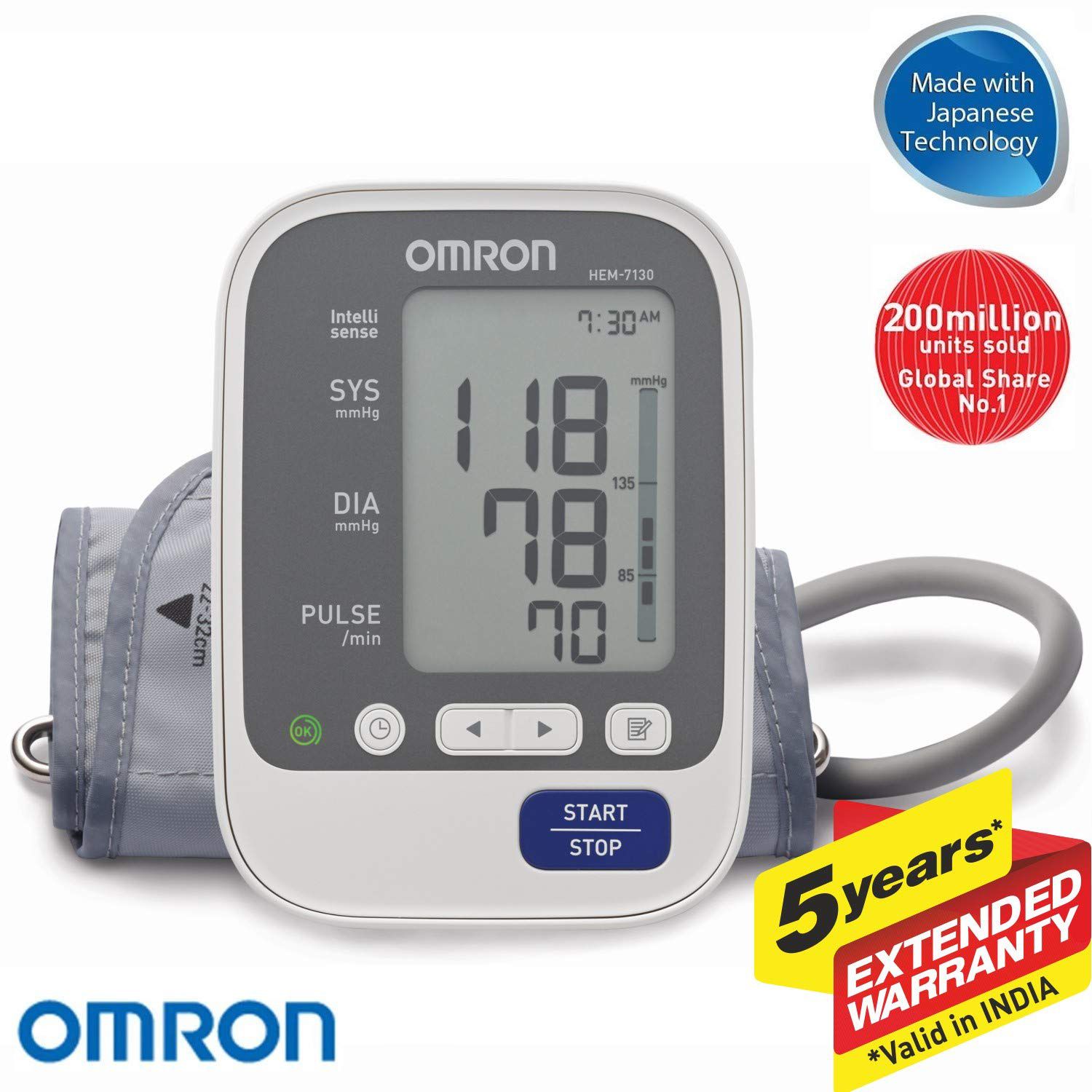 Omron HEM-7130 Blood Pressure Monitor : Buy Omron HEM-7130 ...